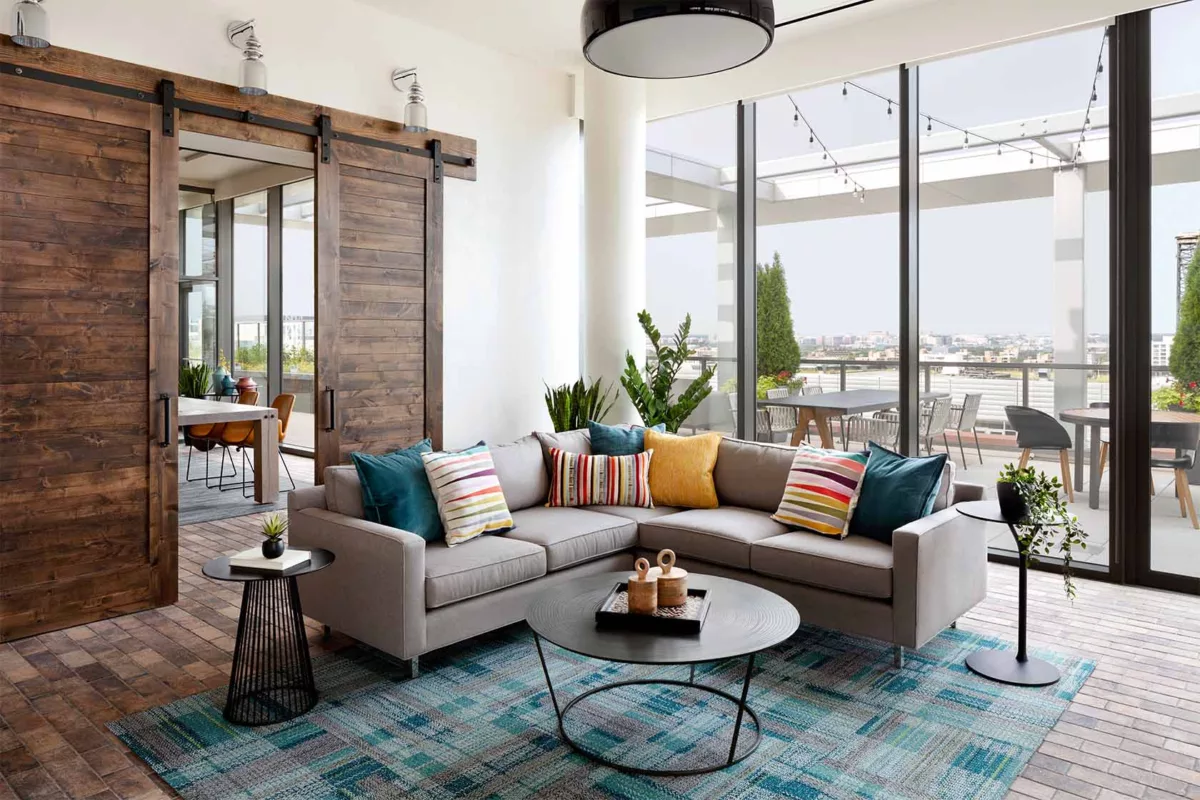 Rooftop Resident Lounge with ample seating